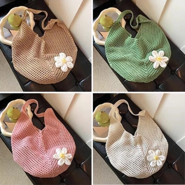 Túi dệt tay handmade phong cách lười biếng đồ du lịch biển dã ngoại giá chỉ 83.000₫ 7