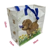 Túi đi chợ xếp gọn nhẹ, chống thấm bạt nhựa dệt dày 35x14x33cm - 29k tx134 5
