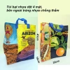 Túi đi chợ xếp gọn nhẹ, chống thấm bạt nhựa dệt dày 35x14x33cm - 29k tx134 6