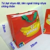 Túi đi chợ xếp gọn nhẹ, chống thấm bạt nhựa dệt dày 35x14x33cm - 29k tx134 9