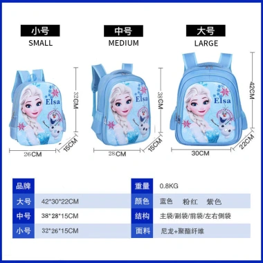 Túi đi học mẫu giáo Frozen Elsa - Thiết kế bảo vệ cột sống, nhẹ nhẹ, thời trang 3