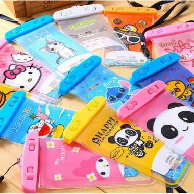 Túi điện thoại chống nước trong suốt, vỏ hoạt hình dễ thương - Du lịch, 8.999 7