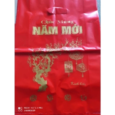 Túi Đỏ Đựng Quà 1kg In Chúc Mừng Năm Mới Size 40x60cm Giá Ưu Đãi 60.000 VND 2