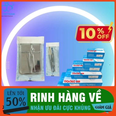 Túi Đóng Gói Vô Trùng Y Tế Dán Sẵn 57x130, 90x165, 90x260mm - An toàn, Tiện lợi, Giá ưu đãi 54.380₫