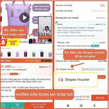 Túi du lịch 3 tầng gấp gọn, bánh xe kéo, valí vải chống thấm, cỡ lớn - chỉ 600k