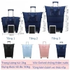 Túi du lịch 3 tầng gấp gọn, bánh xe kéo, valí vải chống thấm, cỡ lớn - chỉ 600k 5
