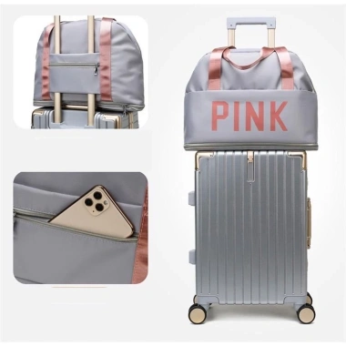 Túi Du Lịch Cái Vali Mẫu Mới In Chữ Pink: Siêu Nhẹ, Giá Chỉ 98.000₫ 4