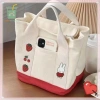 Túi du lịch canvas dung tích lớn màu trơn cho nữ - Giá ưu đãi 49.356 VND 2