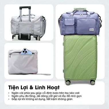 Túi du lịch cỡ lớn nhiều ngăn đựng quần áo, thể thao nam nữ - Giá chỉ 130.500₫