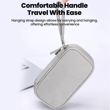 Túi Du Lịch Di Động Kỹ Thuật Số: Bảo Quản Cáp USB, Tai Nghe, Sạc - Kho Báu Tiện Lợi 3