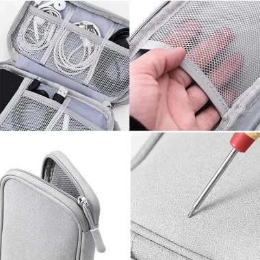 Túi Du Lịch Di Động Kỹ Thuật Số: Bảo Quản Cáp USB, Tai Nghe, Sạc - Kho Báu Tiện Lợi 6