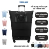Túi du lịch gấp gọn 3 tầng có cần kéo, vali vải dày cao cấp, bánh xe chống thấm nước - Giá chỉ 600.000₫