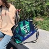 Túi du lịch nữ đeo vai, tote lớn nhẹ, kim sa lấp lánh cho du lịch ngắn ngày 6