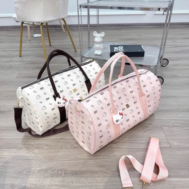 Túi du lịch size 50 trống hình mèo đáng yêu đa năng tiện dụng kèm móc treo 3 Túi du lịch size 50 trống hình mèo đáng yêu đa năng tiện dụng kèm móc treo 3