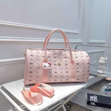 Túi du lịch size 50 trống hình mèo đáng yêu đa năng tiện dụng kèm móc treo 7 Túi du lịch size 50 trống hình mèo đáng yêu đa năng tiện dụng kèm móc treo 7