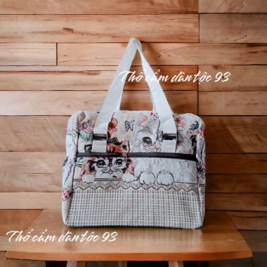 Túi du lịch thổ cẩm size nhỏ - Đựng quần áo xách tay đa năng, chỉ 99.000đ