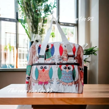 Túi du lịch thổ cẩm size nhỏ - Đựng quần áo xách tay đa năng, chỉ 99.000đ