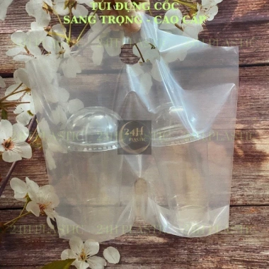 Túi đựng 2 ly trà sữa 1kg có ngăn cafe và sinh tố - Take away, giảm còn 46.746₫