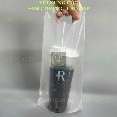 Túi đựng 2 ly trà sữa 1kg có ngăn cafe và sinh tố - Take away, giảm còn 46.746₫