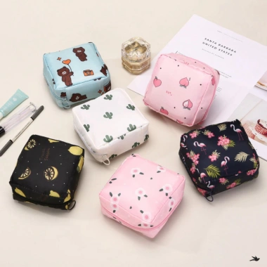 Túi Đựng Băng Vệ Sinh Mini - Son, Thẻ Tiền, Tai Nghe, Bvs Nữ, Bỏ Túi Thoải Mái 2