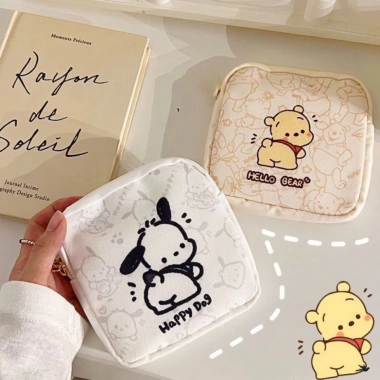 Túi Đựng Băng Vệ Sinh Mini - Son, Thẻ Tiền, Tai Nghe, Bvs Nữ, Bỏ Túi Thoải Mái 6