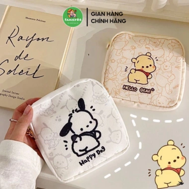 Túi Đựng Băng Vệ Sinh Mini - Son, Thẻ Tiền, Tai Nghe, Bvs Nữ, Bỏ Túi Thoải Mái 8