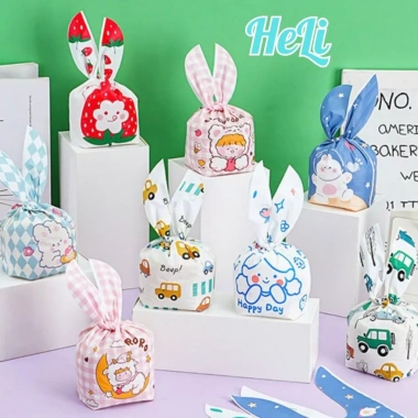 Túi đựng bánh kẹo hình tai thỏ - Combo 10 túi, quà Tết, sinh nhật, giảm giá 25k 6