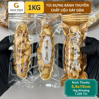 Túi Đựng Bánh Thuyền 1kg Mẫu Mới Gold Pack Vietnam - 1.200 Túi, Giá 110.000đ