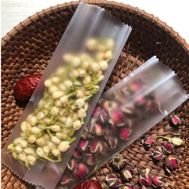 Túi đựng bánh thuyền 5.5x15cm trắng mờ - Set 100 túi, giá 21.200đ, cho bánh kẹo trà hoa hàn miệng