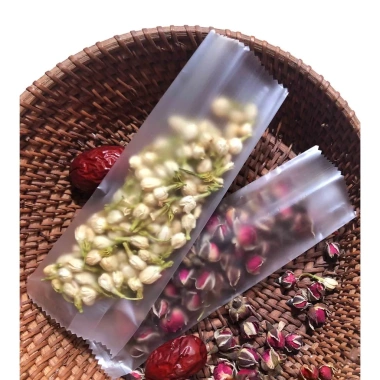 Túi đựng bánh thuyền 5.5x15cm trắng mờ - Set 100 túi, giá 21.200đ, cho bánh kẹo trà hoa hàn miệng