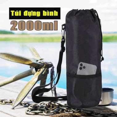 Túi đựng bình giữ nhiệt 2L cao cấp, chống nhiệt, nhẹ, giảm giá 109.000₫