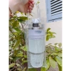 Túi đựng bình ly giữ nhiệt PVC trong suốt, quai xách, khuy bấm, cỡ 10x25cm - 9.000₫ 5
