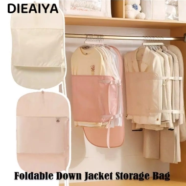 Túi đựng bụi quần áo DIAIYA dung tích lớn, gập lại, tiết kiệm chỗ, vỏ nén – 95.364đ