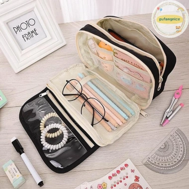 Túi đựng bút chì flip top Pufangnice dung tích lớn cho sinh viên học sinh bé giảm giá 54.000 10