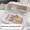 Túi đựng bút nhiều lớp hoạt hình Nhật Bản, dung lượng lớn, in hình gấu bơ - 75.460₫ 3