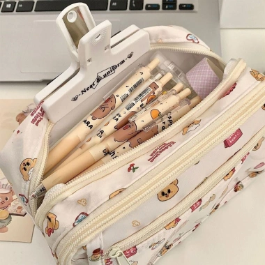 Túi đựng bút nhiều lớp hoạt hình Nhật Bản, dung lượng lớn, in hình gấu bơ - 75.460₫ 8 Túi đựng bút nhiều lớp hoạt hình Nhật Bản, dung lượng lớn, in hình gấu bơ - 75.460₫ 8