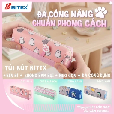 Túi đựng bút Smartkids Động vật dễ thương - Nhẹ nhỏ gọn cho mẫu giáo và học sinh cấp 1 2