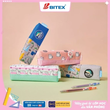 Túi đựng bút Smartkids Động vật dễ thương - Nhẹ nhỏ gọn cho mẫu giáo và học sinh cấp 1 5