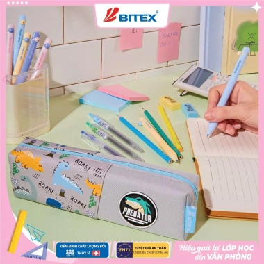 Túi đựng bút Smartkids Động vật dễ thương - Nhẹ nhỏ gọn cho mẫu giáo và học sinh cấp 1 6