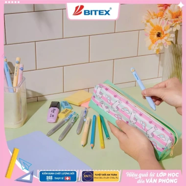 Túi đựng bút Smartkids Động vật dễ thương - Nhẹ nhỏ gọn cho mẫu giáo và học sinh cấp 1 7