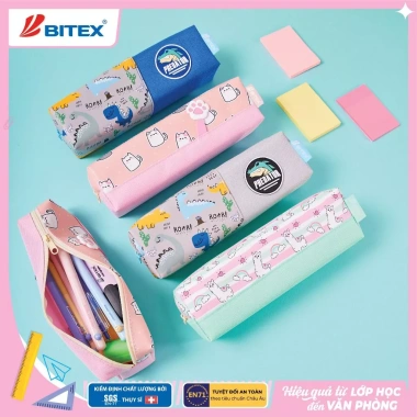 Túi đựng bút Smartkids Động vật dễ thương - Nhẹ nhỏ gọn cho mẫu giáo và học sinh cấp 1 8