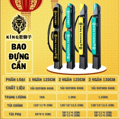 Túi Đựng Cần Câu Cá KING FISHING BB74 Dạng Cứng - Bảo Vệ An Toàn, Tiện Lợi 2