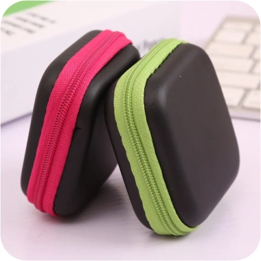 Túi đựng cáp dữ liệu di động HAKI DN419 hộp tai nghe, khóa kéo tiện lợi 18.5k