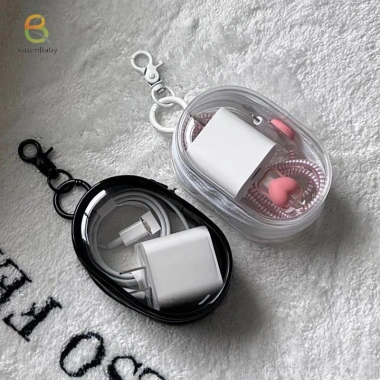 Túi đựng cáp dữ liệu suốt KittenBaby-t Chống nước, sắp xếp, bảo vệ sạc 35.532 VND