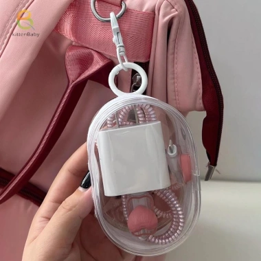 Túi đựng cáp dữ liệu suốt KittenBaby-t Chống nước, sắp xếp, bảo vệ sạc 35.532 VND