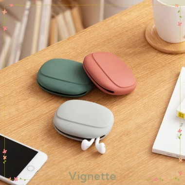 Túi đựng cáp dữ liệu và tai nghe silicon di động 3 màu, bảo vệ tối ưu, 13.799₫