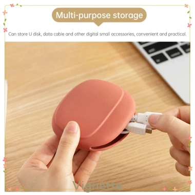 Túi đựng cáp dữ liệu và tai nghe silicon di động 3 màu, bảo vệ tối ưu, 13.799₫