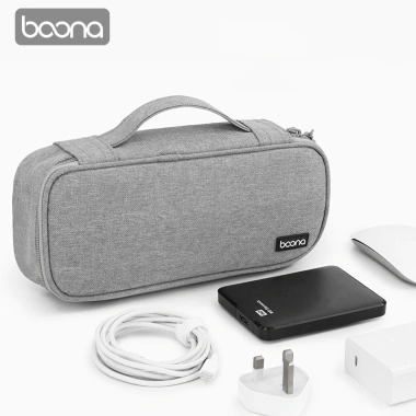 Túi đựng cáp sạc pin dự phòng, chuột, Laptop, Macbook phụ kiện Baona, chỉ 170k
