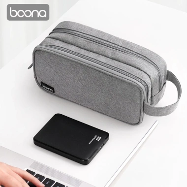 Túi đựng cáp sạc pin dự phòng, chuột, Laptop, Macbook phụ kiện Baona, chỉ 170k