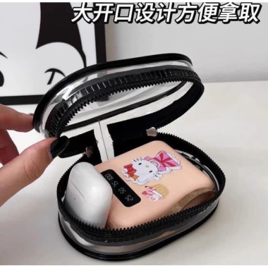 Túi đựng cáp sạc và tai nghe T&T114, gọn gàng có móc treo, tiện dụng cho di động 6
